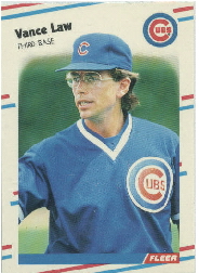 1988 Fleer Update Baseball Cards       079      Vance Law